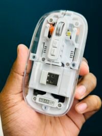 GearUP WM30 Transparent Crystal 2.4G+Wireless Mouse- Blue Color - Image 5