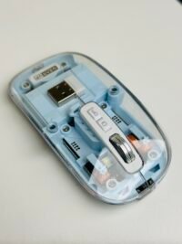 GearUP WM30 Transparent Crystal 2.4G+Wireless Mouse- Blue Color