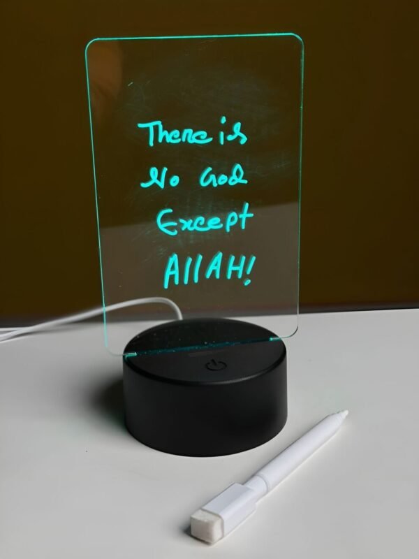 GearUP Acrylic Multicolor Night Lamp with Writable Board and Eraser Pen - Image 2