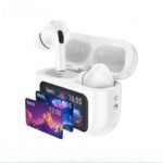 A9 Pro ANC Touch Screen Display Earbuds – White Color - Image 3