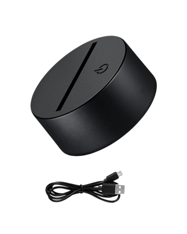 GearUP Acrylic Multicolor Night Lamp (IRON MAN) – BLACK - Image 2