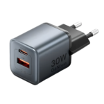 Vention 2-Port GaN Charger 30W USB-C + 18W USB-A, EU Plug